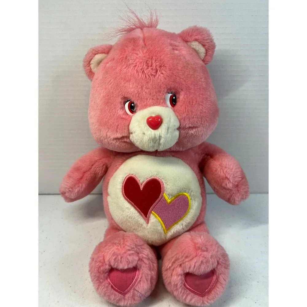 Care Bears Love-a-Lot Bear Pink Plush 2003 Play Along Electronic 12 Inch Toy